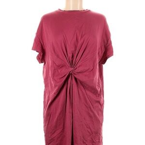 GAP Pink Ruched Short Sleeve Tee